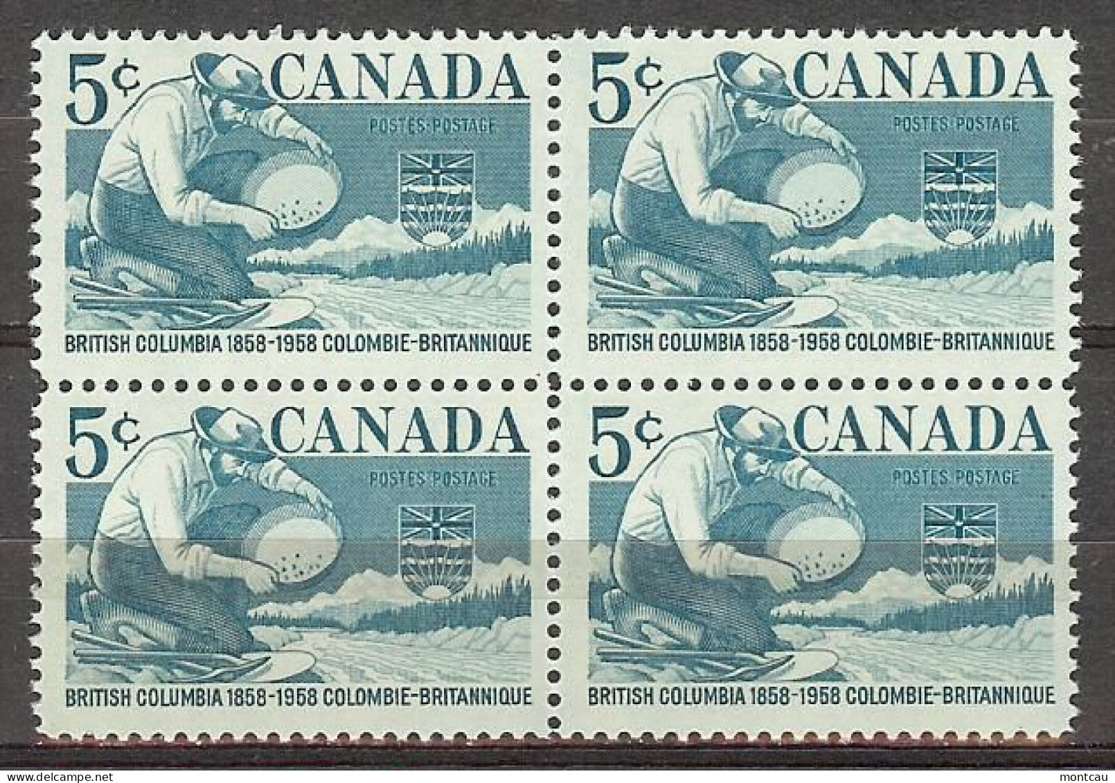 Canada 1958. Columbia Britanica . Sc=377 (**) - Ungebraucht