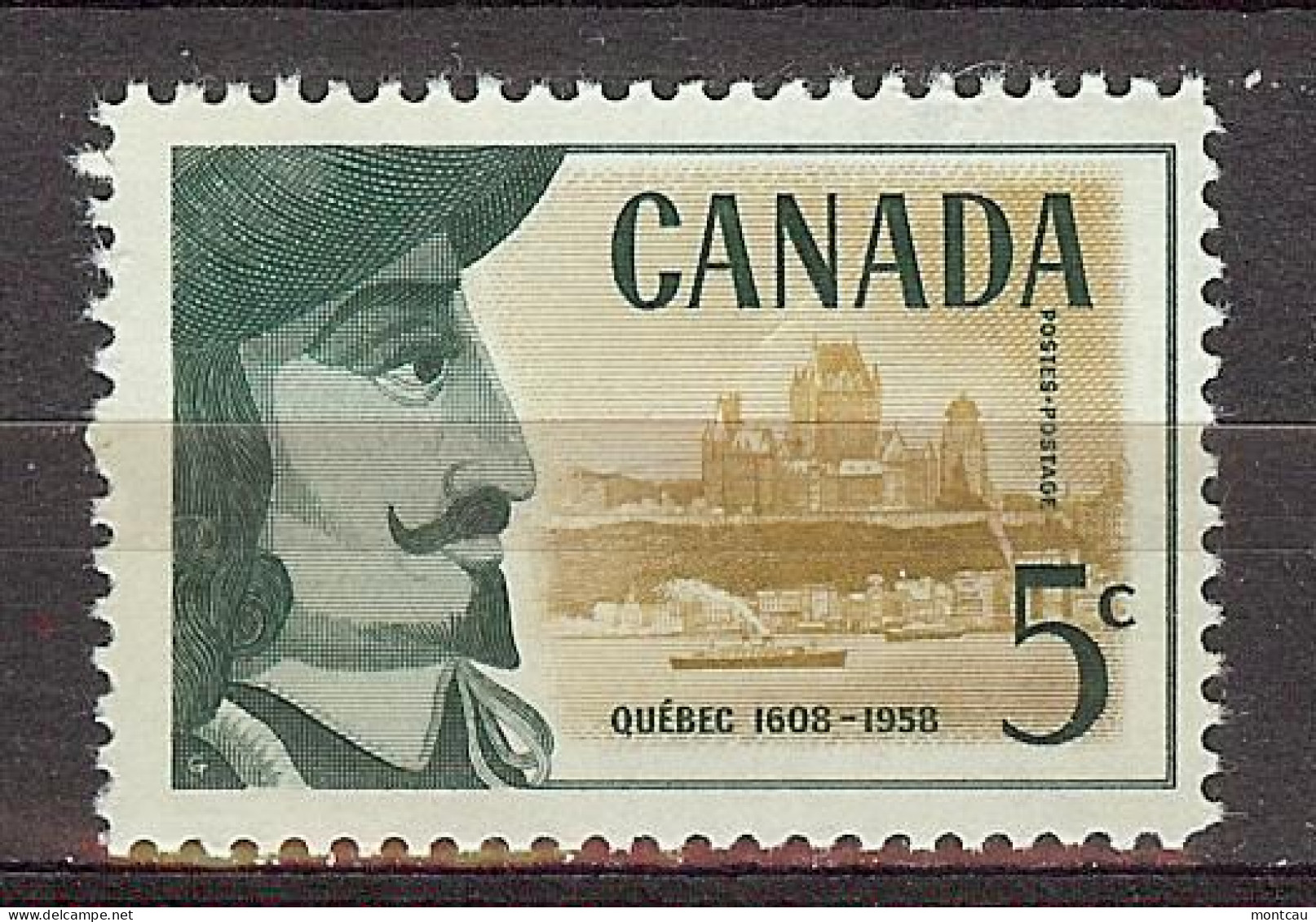 Canada 1958. Fundacion De Quebec . Sc=379 (**) - Unused Stamps