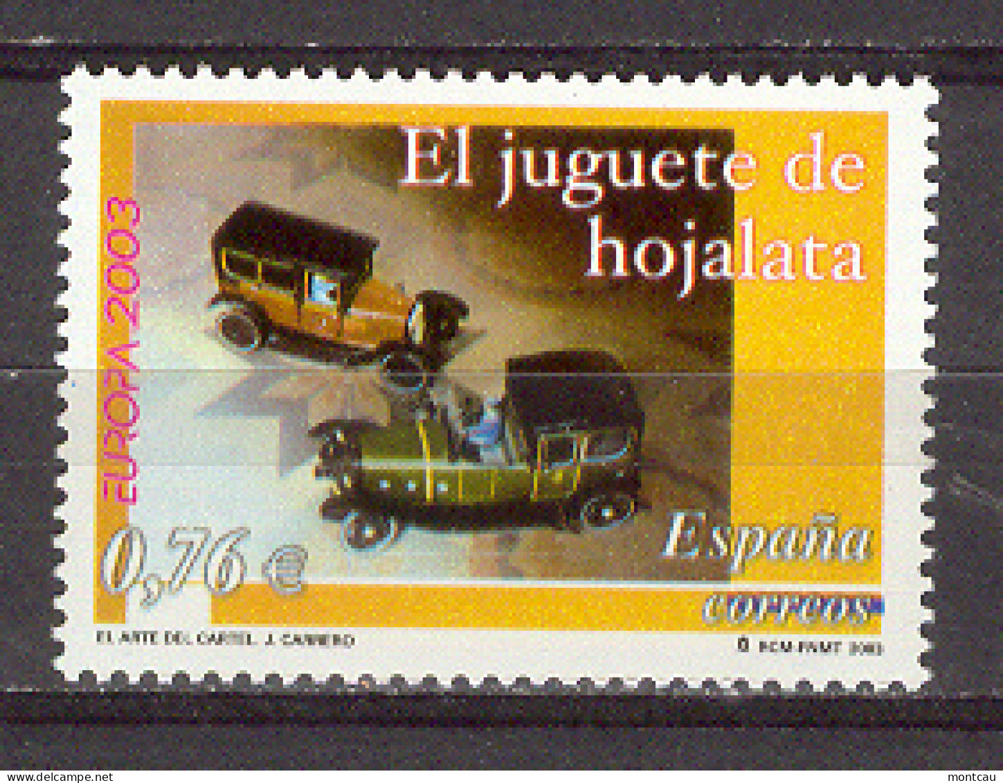 Spain 2003 - Europa - Juguete De Hojalata Ed 3982 (**) - 2003