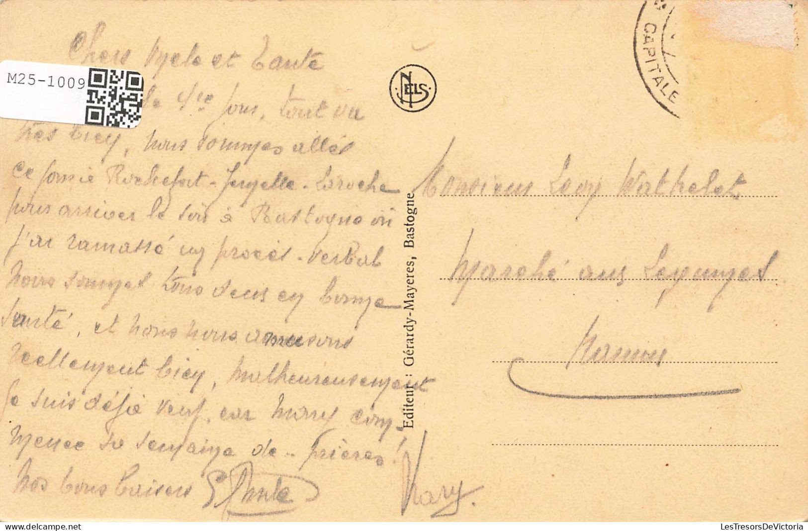 BELGIQUE - Bastogne - Rue De Houffalize - Edit Nels - Carte Postale Ancienne - Bastogne