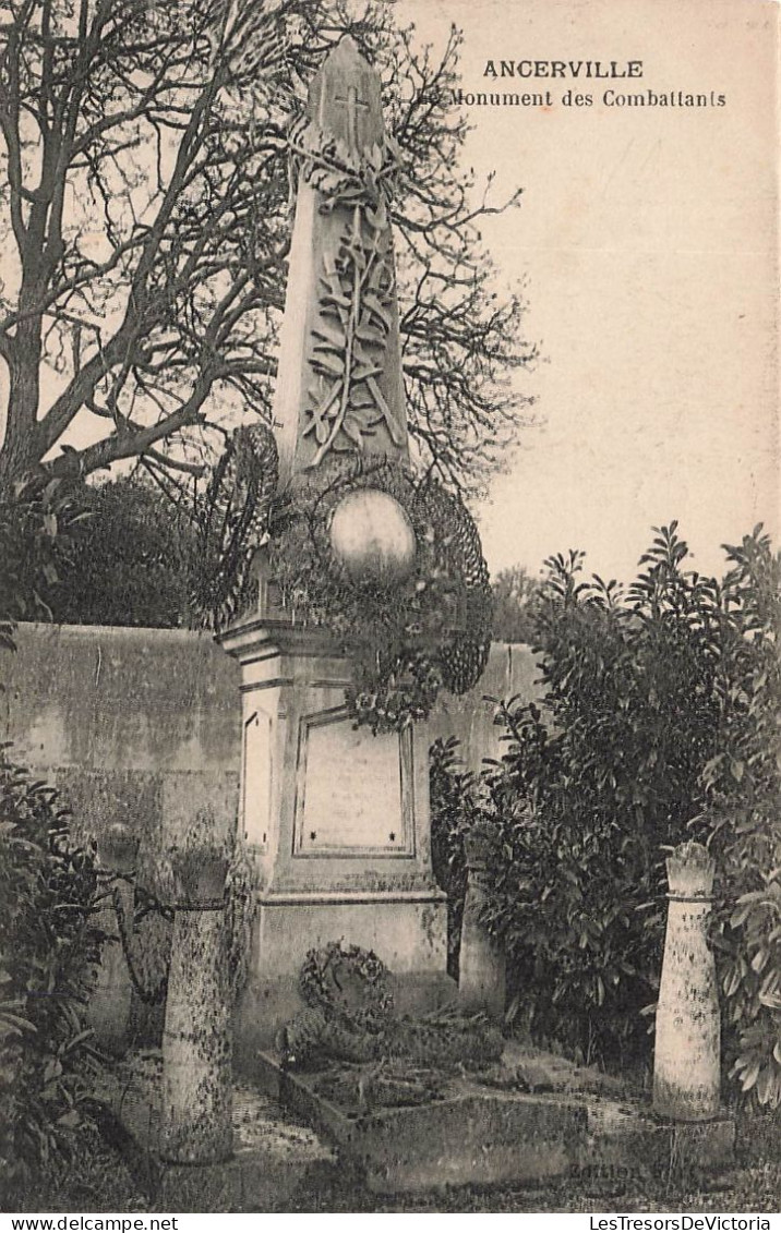 FRANCE - Ancerville - Monument Des Combattants - Carte Postale Ancienne - Other & Unclassified
