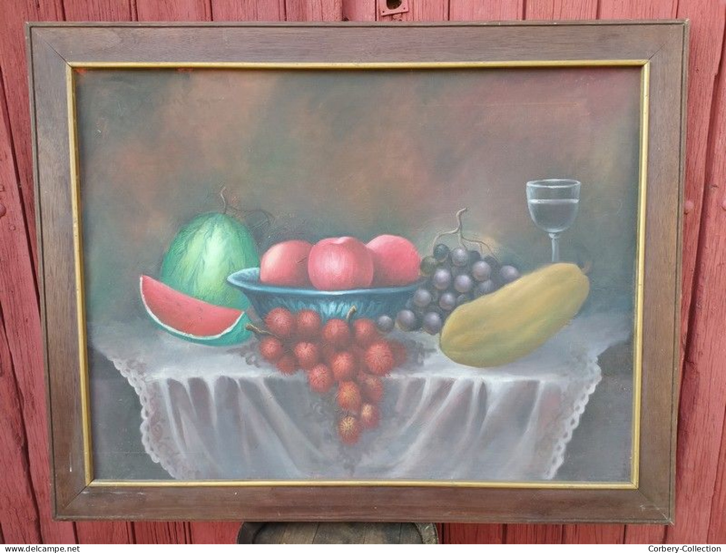 Tableau Nature Morte Aux Fruits - Olii