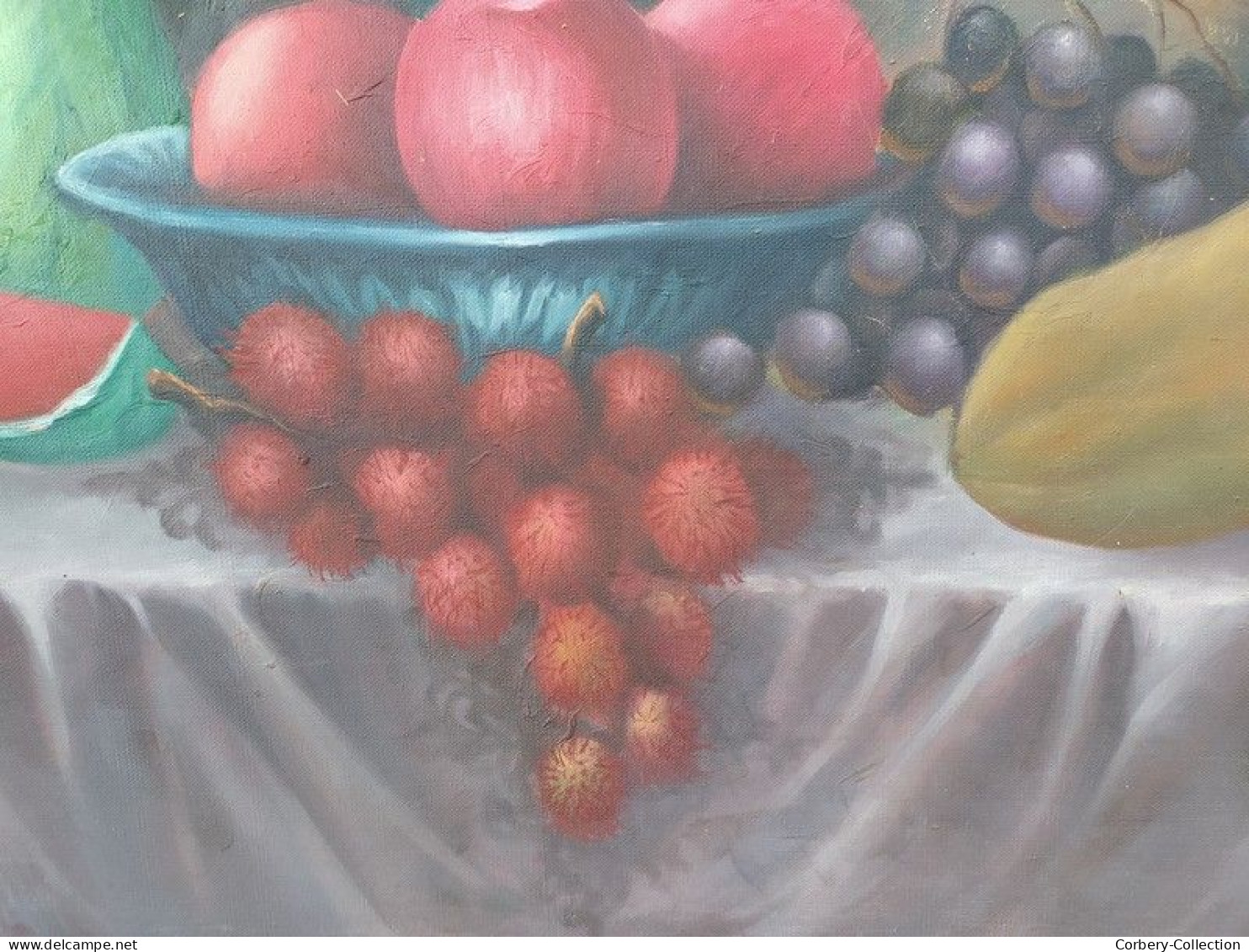 Tableau Nature Morte Aux Fruits - Huiles