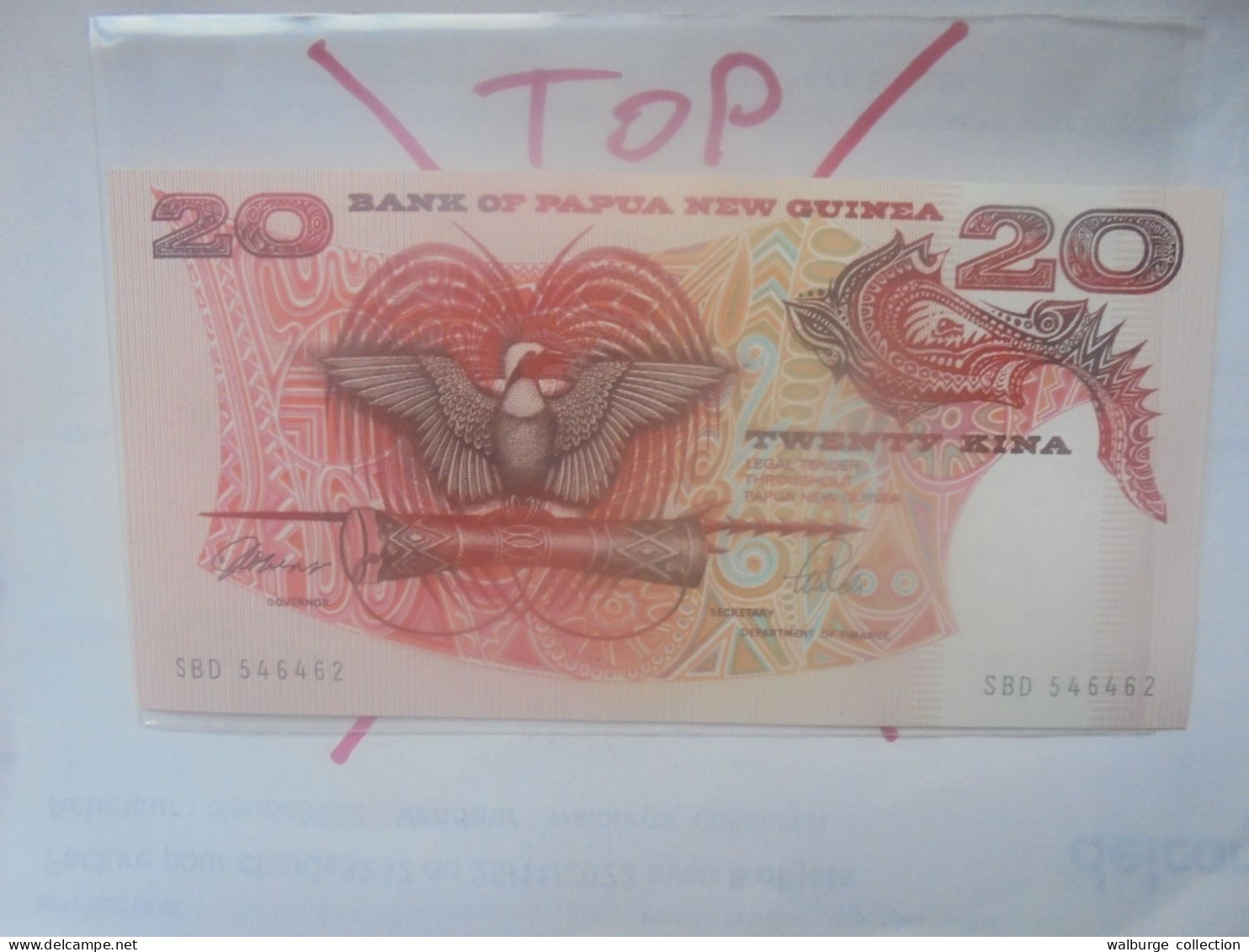 PAPOUASIE NOUVELLE-GUINEE 20 KINA 1989-2001 Signature N°3 Neuf (B.31) - Papua Nuova Guinea