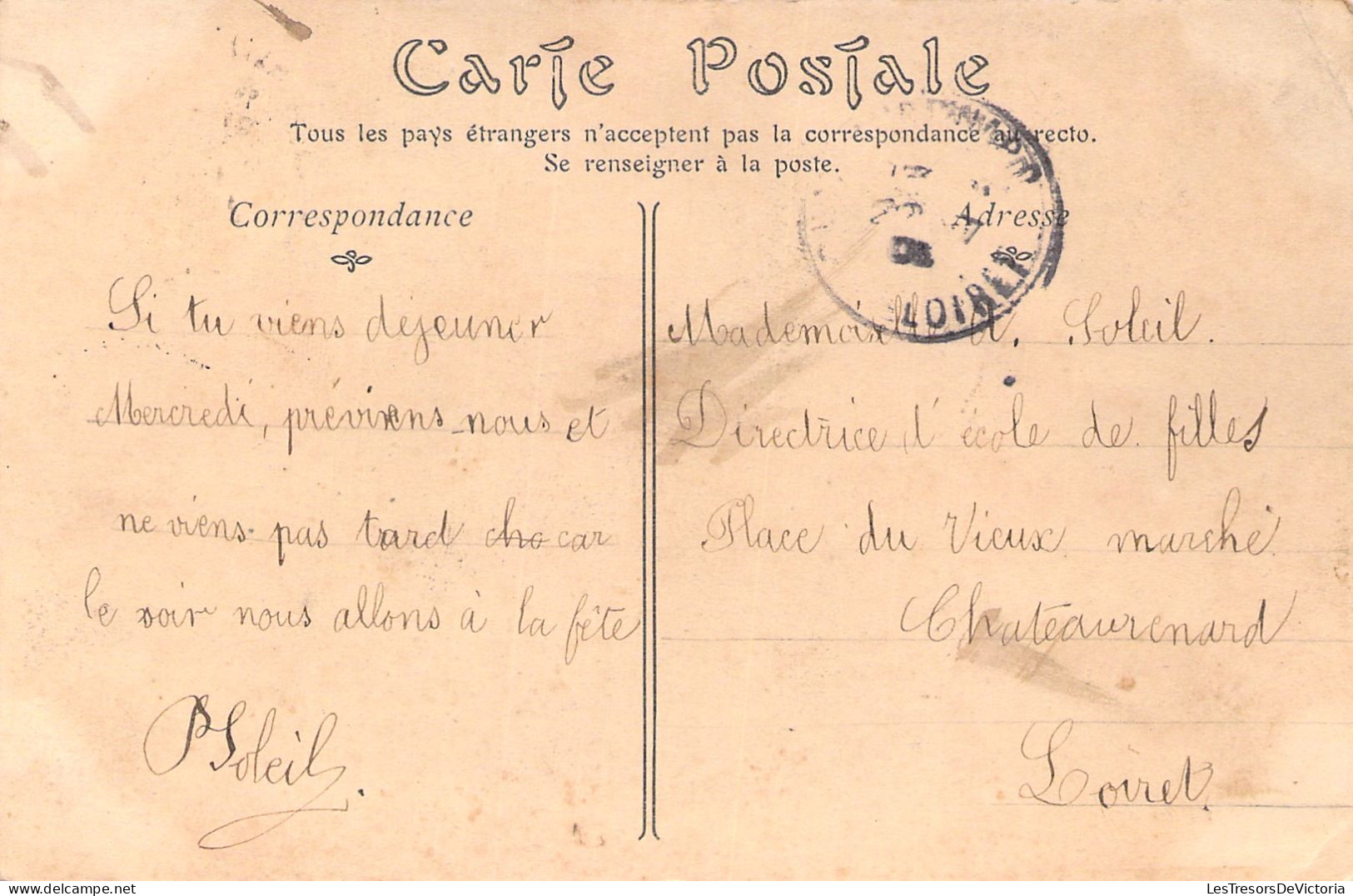 FRANCE - Orleans - Ecole Normale D'instituteurs - Carte Postale Ancienne - Orleans