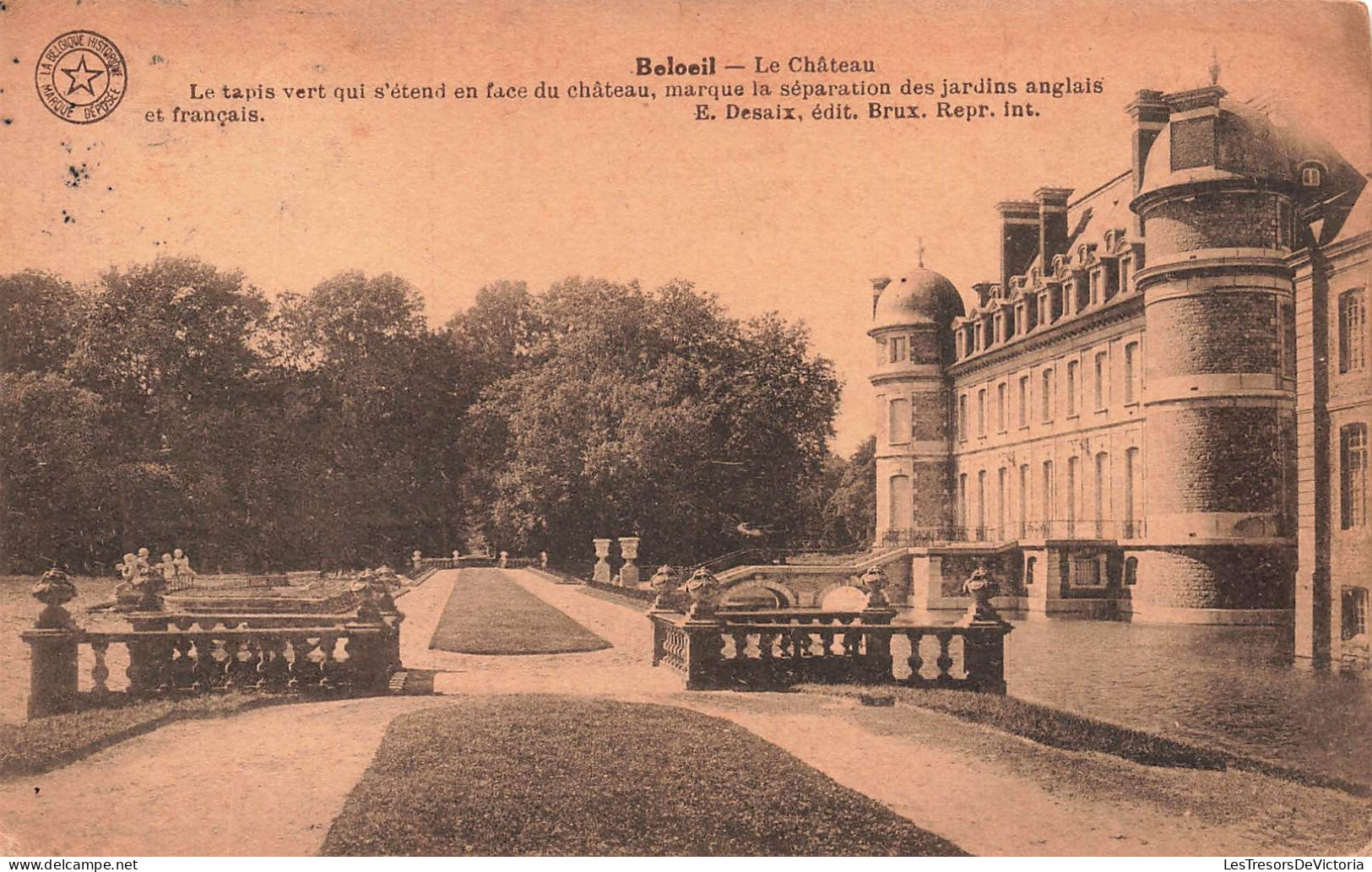 BELGIQUE - Beloeil - Le Château - Le Tapis Vert Qui S'étend En Face Du Château - Carte Postale Ancienne - Belöil