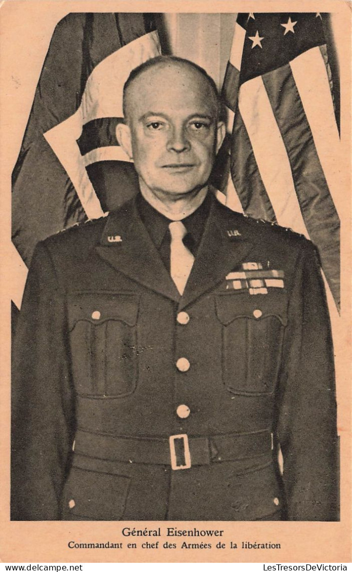 CÉLÉBRITÉS - Hommes Politiques & Militaires - Général Eisenhower - Carte Postale Ancienne - Politische Und Militärische Männer