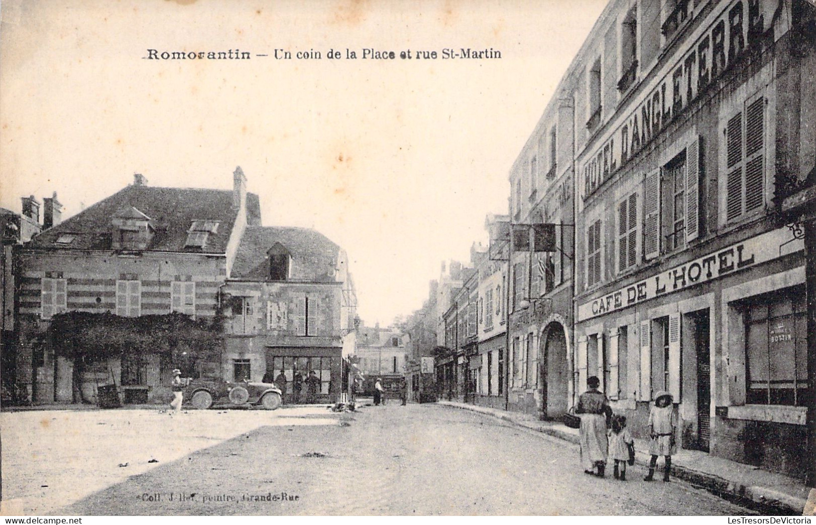 FRANCE - Romorantin - Un Coin De La Place Et Rue St Martin - Animé - Carte Postale Ancienne - Romorantin