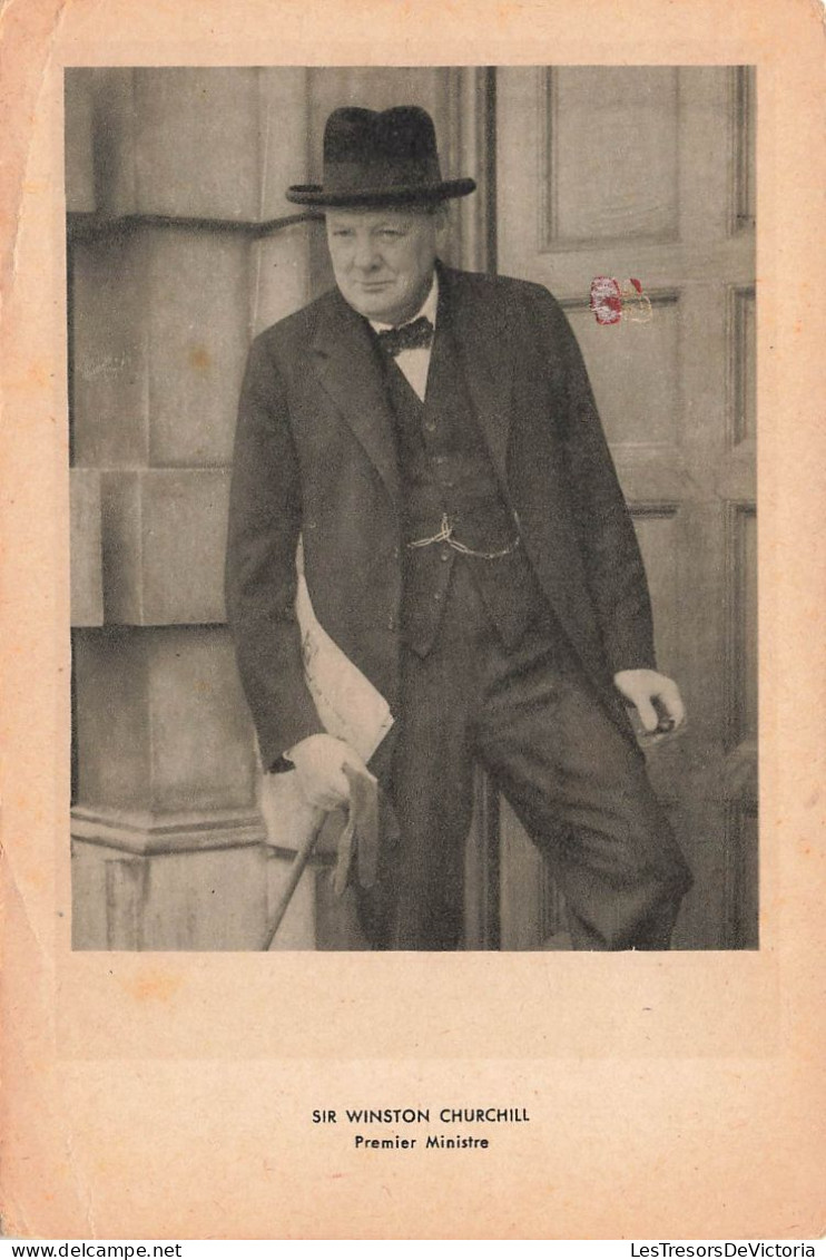 CÉLÉBRITÉS - Hommes Politiques & Militaires - Sir Winston Churchil - Premier Ministre - Carte Postale Ancienne - Hommes Politiques & Militaires