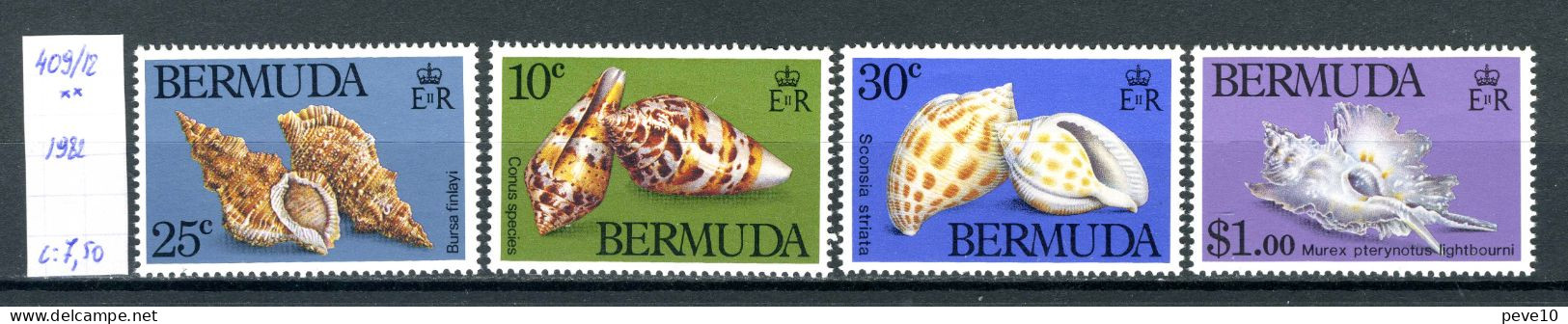 Bermudes  N° 409/12 Xx  Coquillages - Bermuda