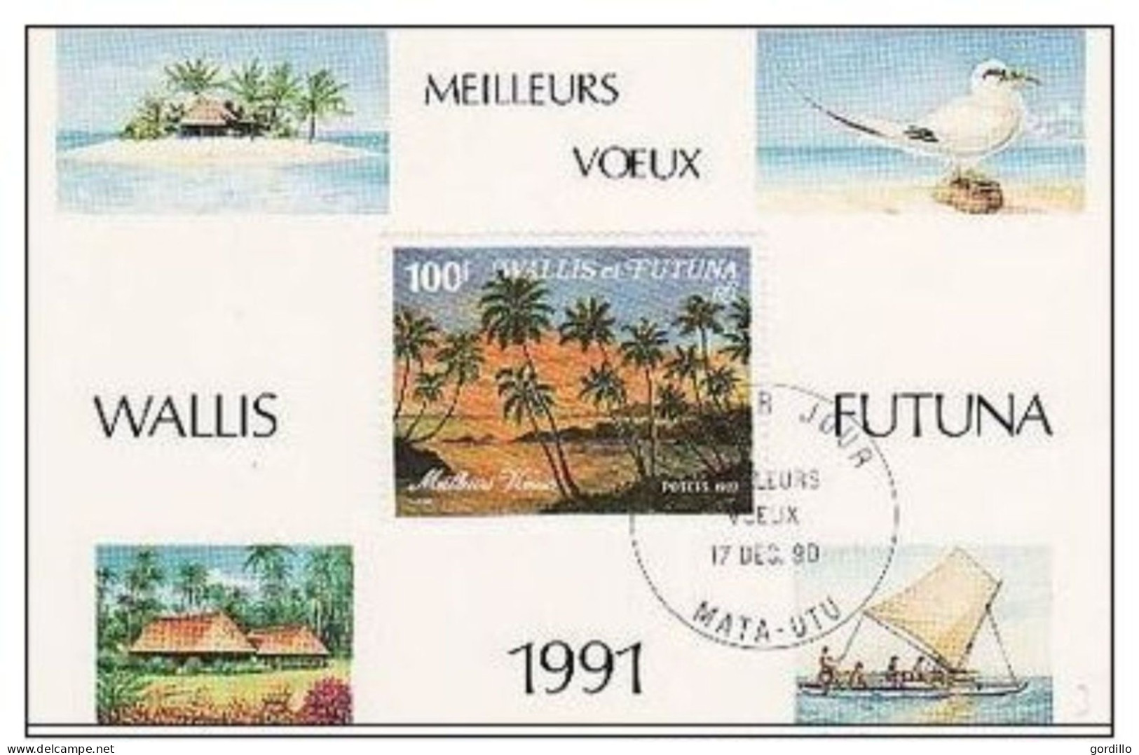 Voeux Wallis Futuna 1991. - Maximumkaarten