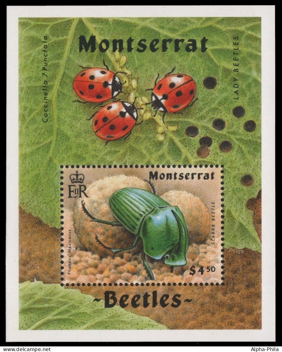 Montserrat 1994 - Mi-Nr. Block 66 ** - MNH - Käfer / Beetles - Montserrat