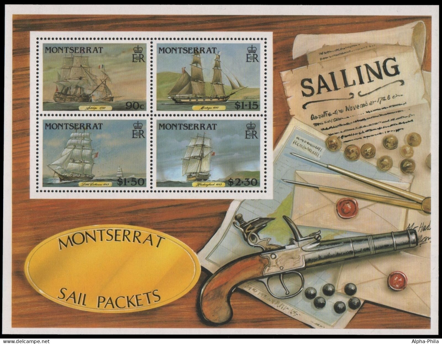 Montserrat 1986 - Mi-Nr. Block 38 ** - MNH - Schiffe / Ships - Montserrat