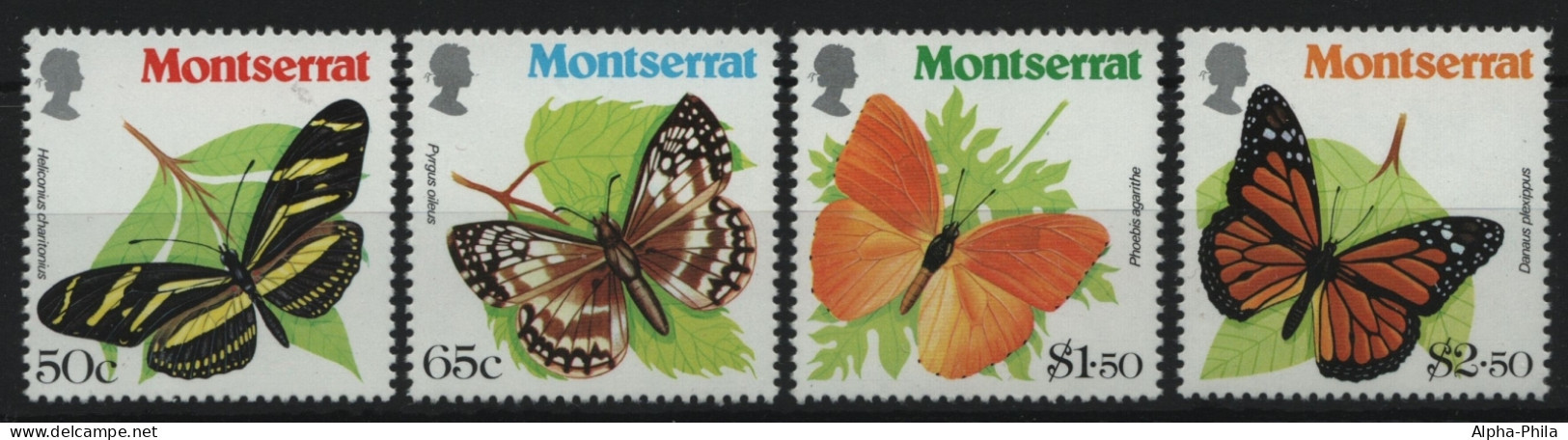Montserrat 1981 - Mi-Nr. 441-444 ** - MNH - Schmetterlinge / Butterflies - Montserrat