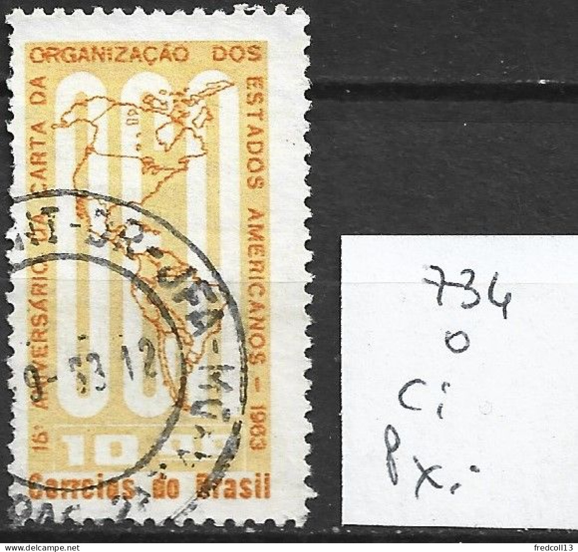 BRESIL 734 Oblitéré Côte 0.20 € - Used Stamps