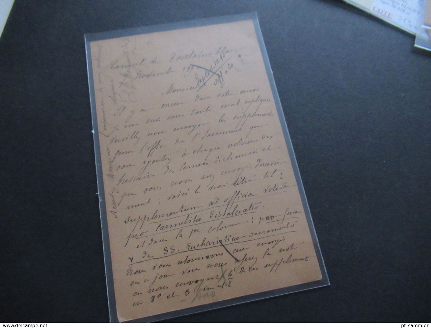 Frankreich 1889 / 1890 Guter Ganzsachen Posten Auslands PK Paris Nach Belgien Viele Stempel Malines (Station) Mit 10 Stk - Konvolute: Ganzsachen & PAP