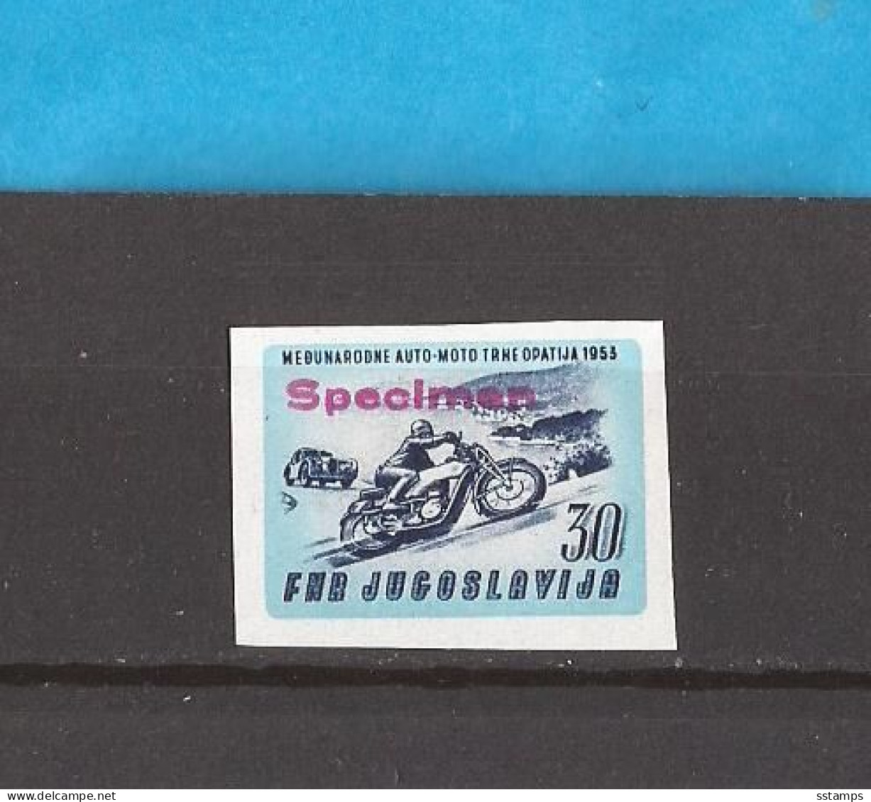 1953 JUGOSLAWIEN JUGOSLAVIJA MOTO AUTO RRRR SPECIMEN SEHR SELTEN - Autres & Non Classés