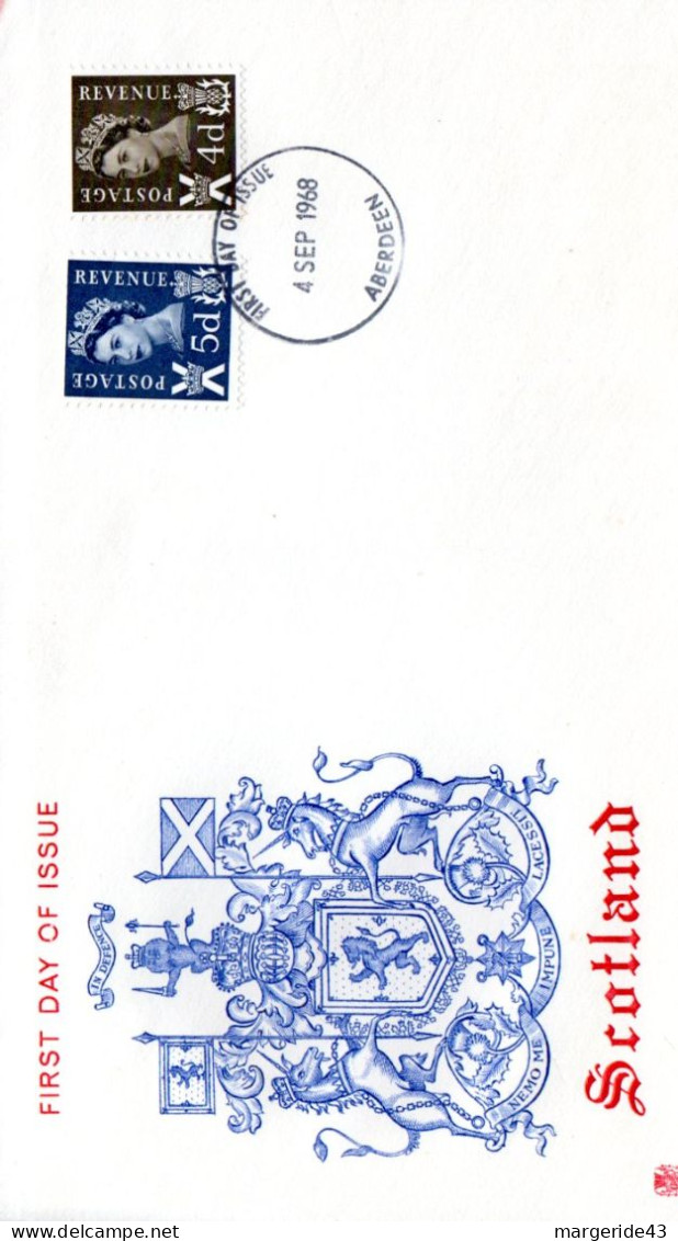GB FDC 1967 SERIE COURANTE - ECOSSE - 1952-71 Ediciones Pre-Decimales