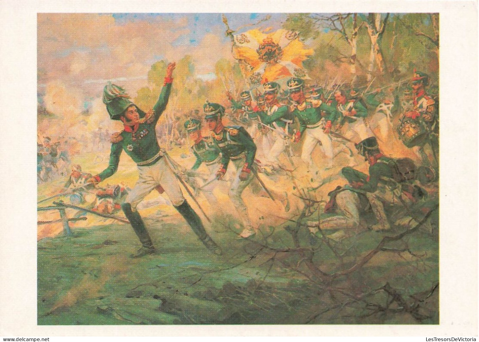 HISTOIRE - Moscou -  Bataille De Borodino - Carte Postale Ancienne - Historia