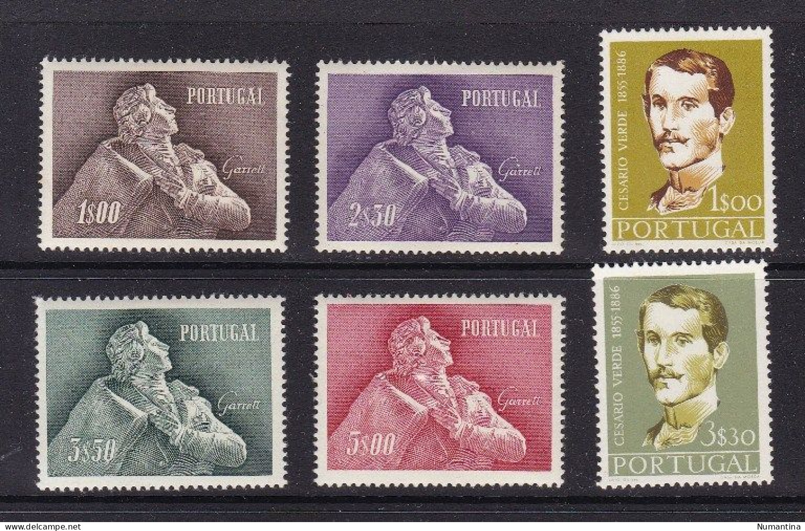 PORTUGAL - 1957 - YVERT 837/842 - Año Completo - MH - Ungebraucht