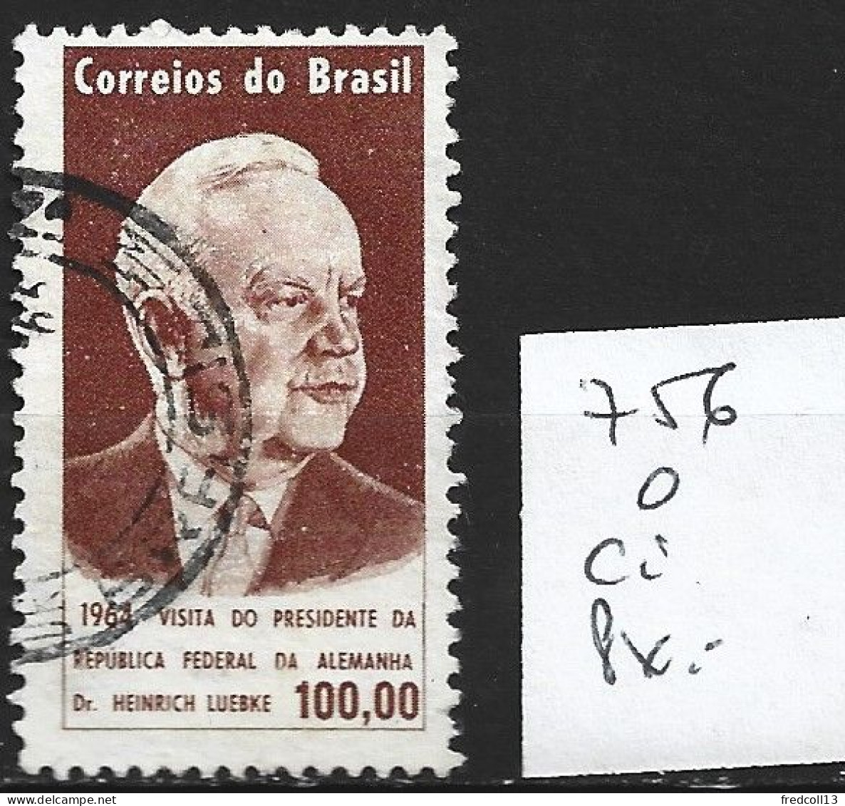 BRESIL 756 Oblitéré Côte 0.30 € - Used Stamps