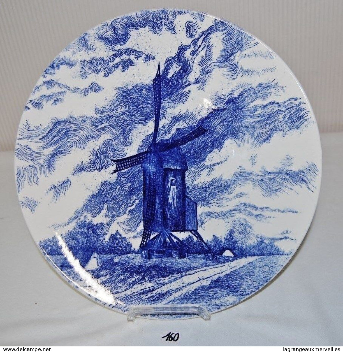 C160 Assiette à Suspendre - BOCH - Décor Delft - Boch (BEL)