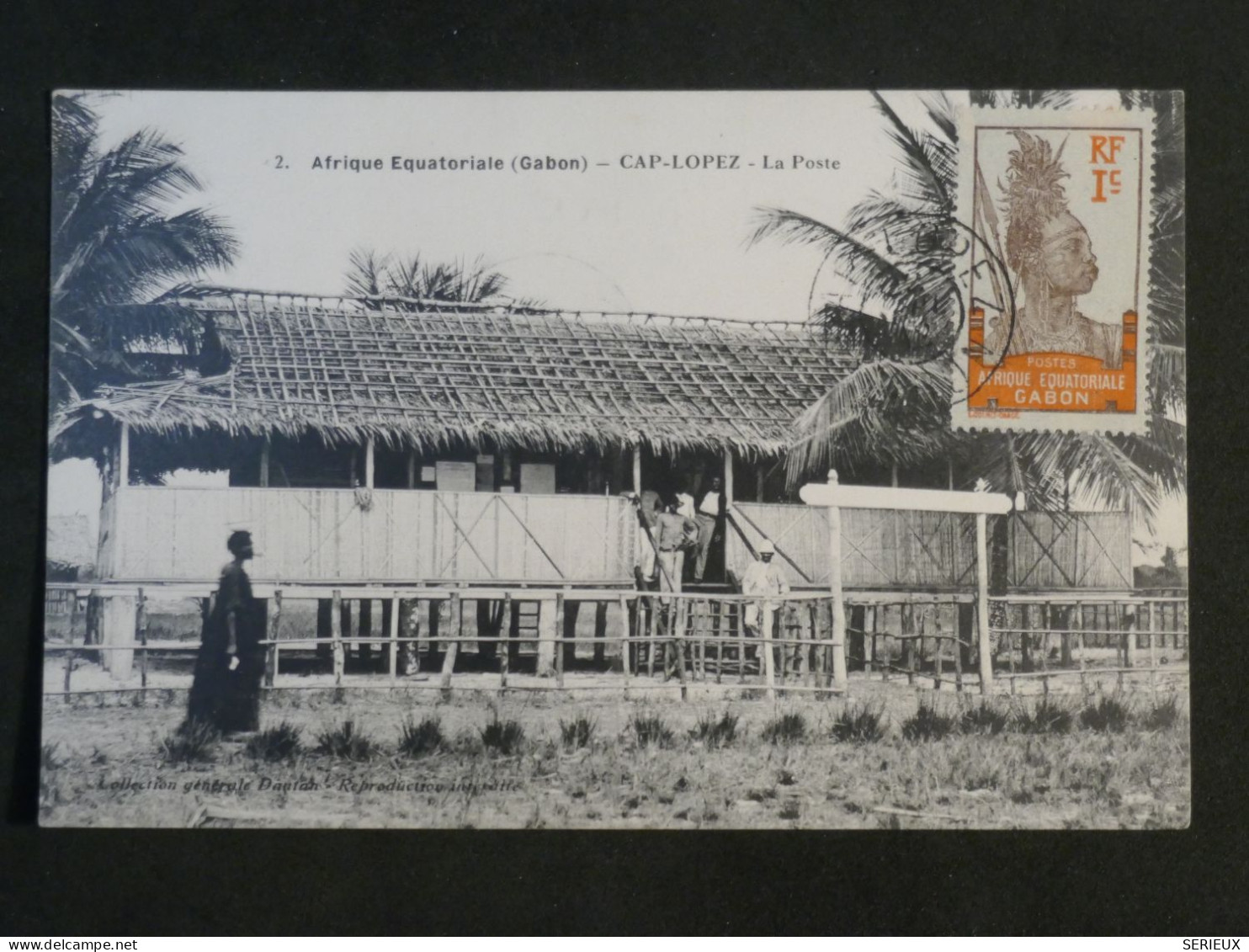 AE43 GABON AEF   BELLE CARTE 1918 POSTE DE CAP LOPEZ  + AFF. INTERESSANT+++ - Brieven En Documenten