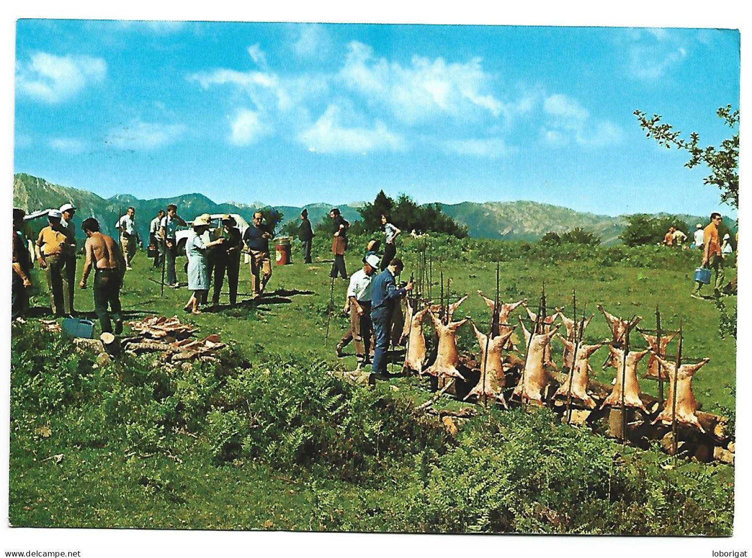 FIESTA DEL CORDERO A LA ESTACA / HOLIDAY OF YEANLING OF THE LAST.-  ASTURIAS.- ( ESPAÑA). - Asturias (Oviedo)