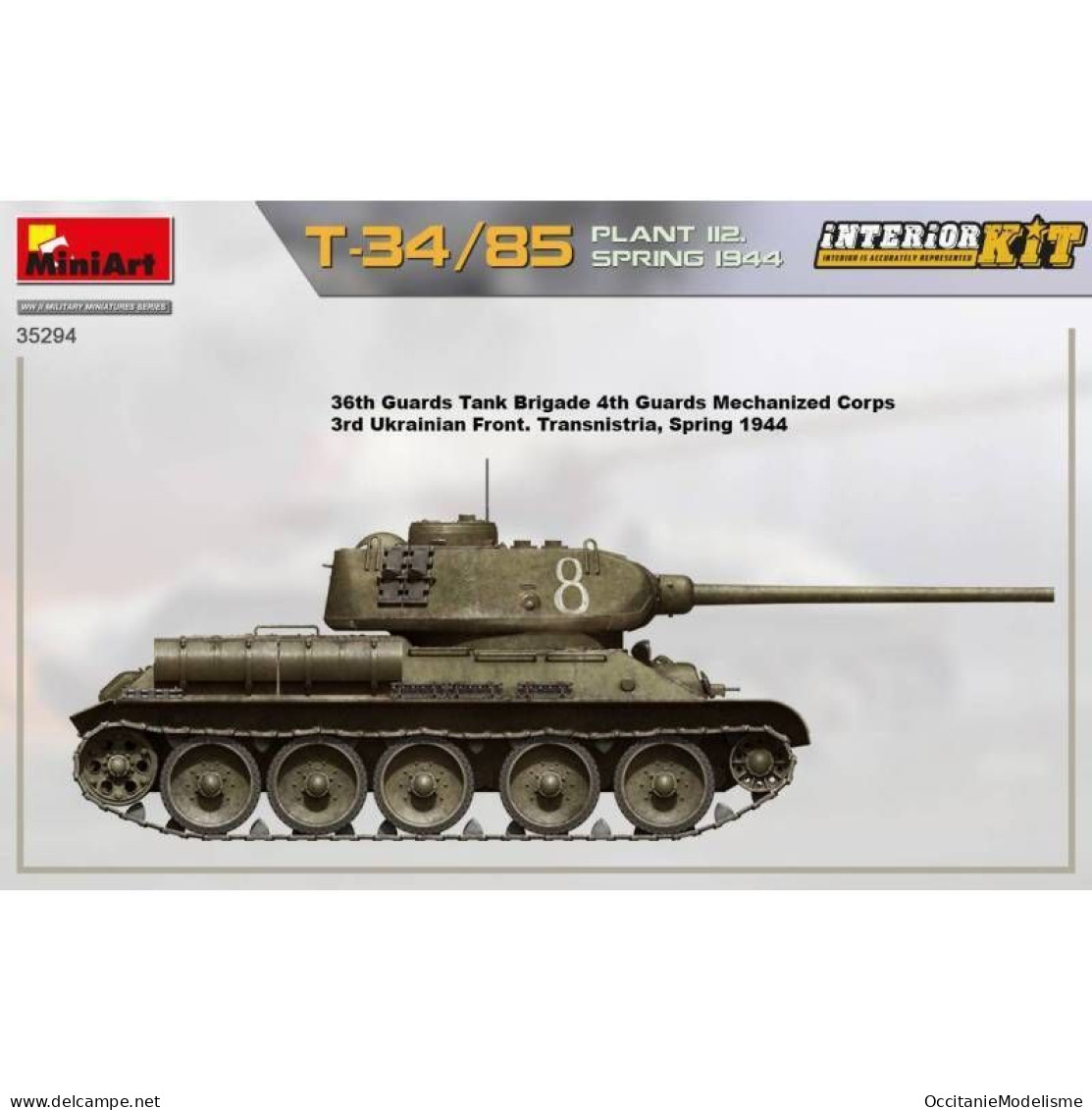 Miniart - CHAR T-34/85 Plant 112 Spring 1944 maquette réf. 35294 Neuf NBO 1/35