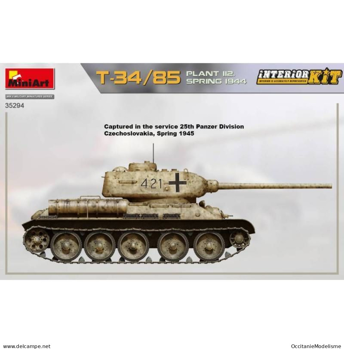 Miniart - CHAR T-34/85 Plant 112 Spring 1944 maquette réf. 35294 Neuf NBO 1/35