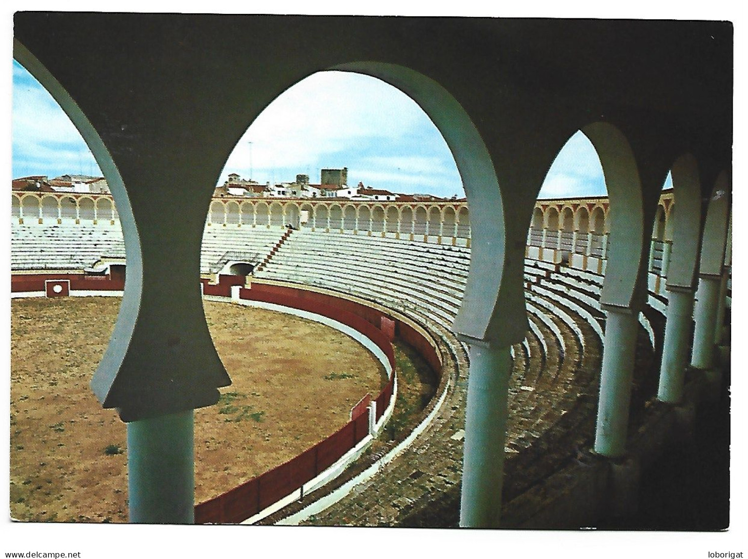 PLAZA DE TOROS, VISTA PARCIAL / BULL-RING, PARTIAL VIEW.-  BADAJOZ.- EXTREMADURA - ( ESPAÑA ). - Badajoz