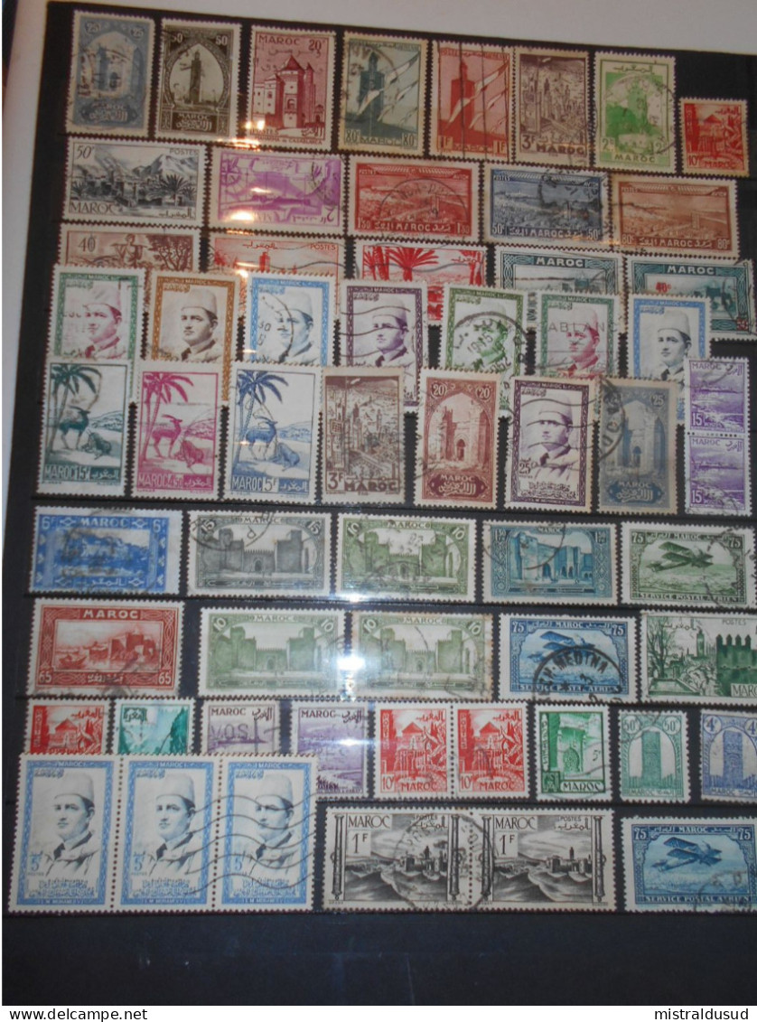 Maroc , Lot De 59 Timbres Obliteres - Gebruikt