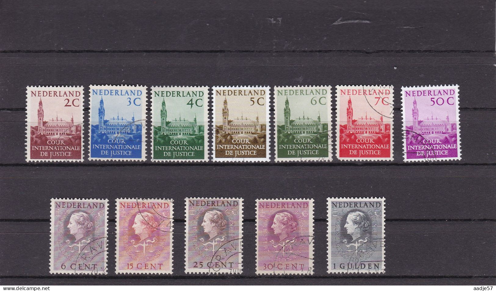 Netherlands Pays Bas 1951-1977 NVPH Dienst COUR DE JUSTICE Used - Dienstzegels