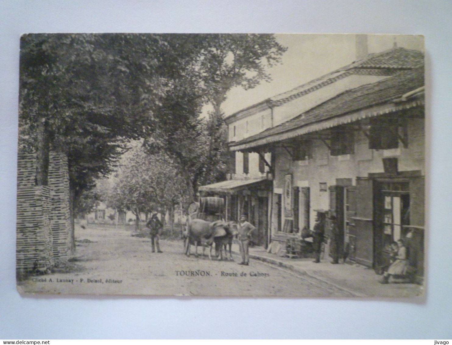 2023 - 3578  TOURNON  (Lot-et-Garonne)  :  Route De CAHORS   1907   XXX - Tournon D'Agenais