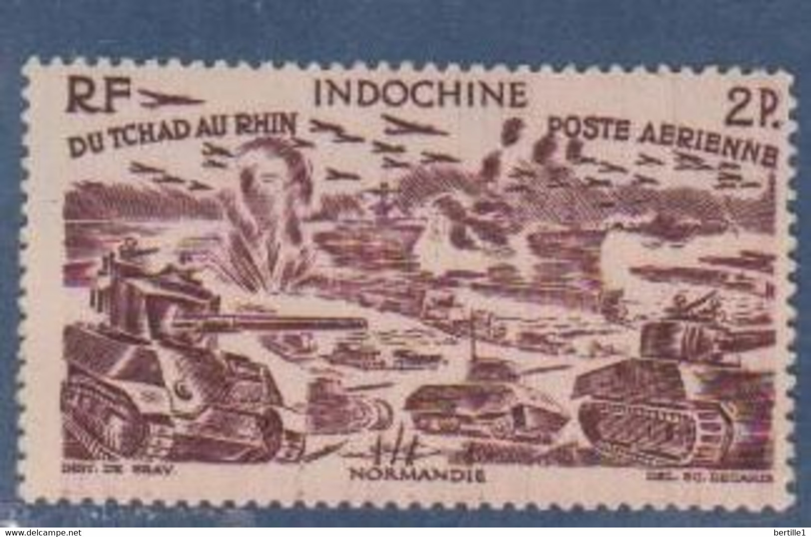 INDOCHINE        N°  YVERT  :   PA 43      NEUF SANS GOMME      ( SG  02/09    ) - Poste Aérienne