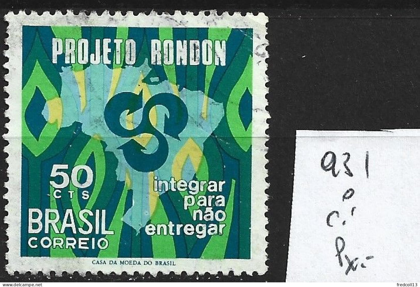 BRESIL 931 Oblitéré Côte 3 € - Used Stamps