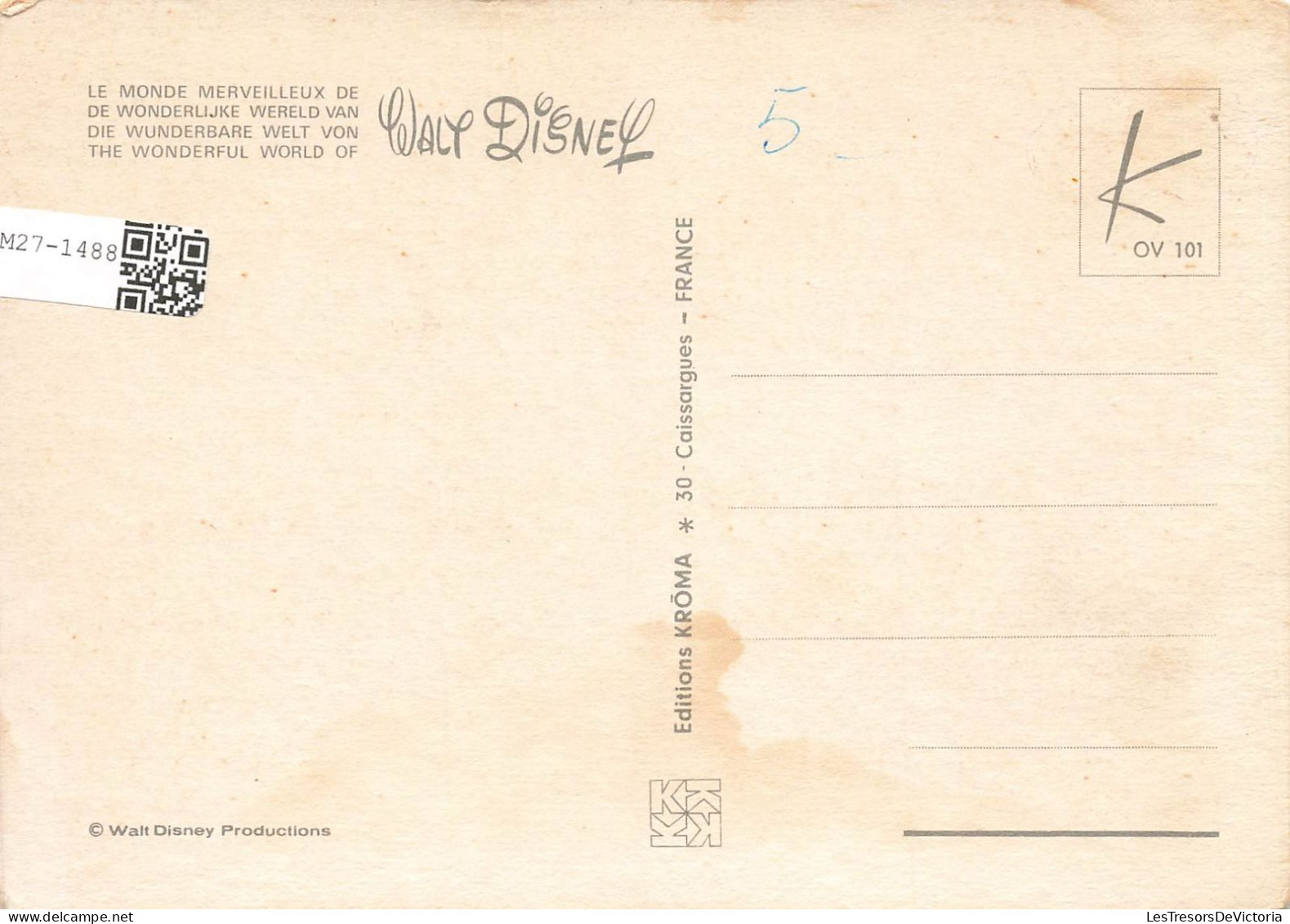 DISNEY - Le Monde Merveilleux De Walt Disney - Dingo - Pluto - Carte Postale - Disneyworld