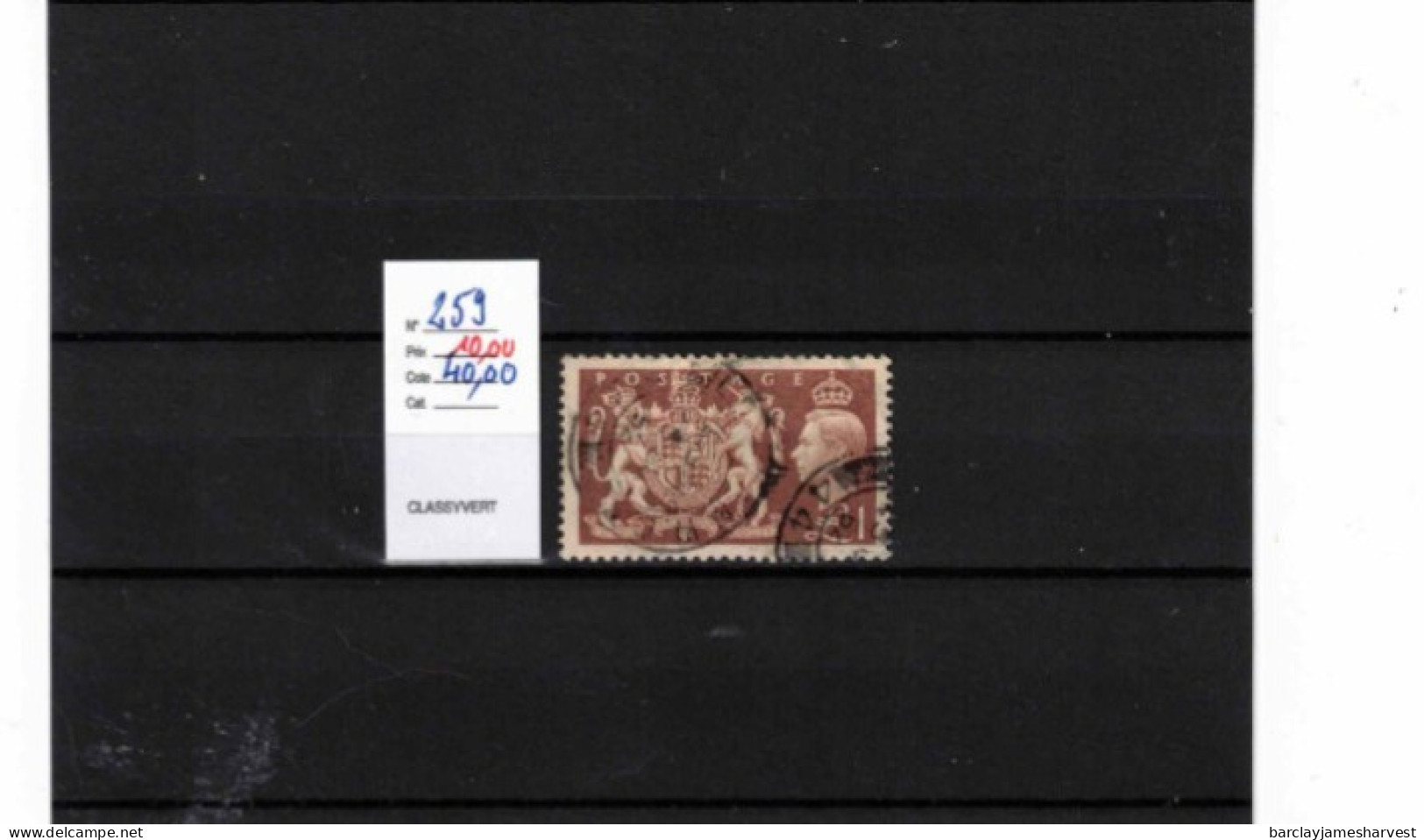 Timbres Grande-Bretagne Oblitéré 259 - Unused Stamps