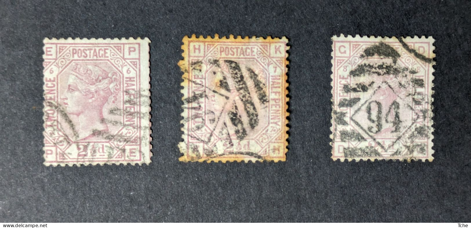 Grande Bretagne Oblitéré N YT 56 Pl 6,7,8 - Used Stamps