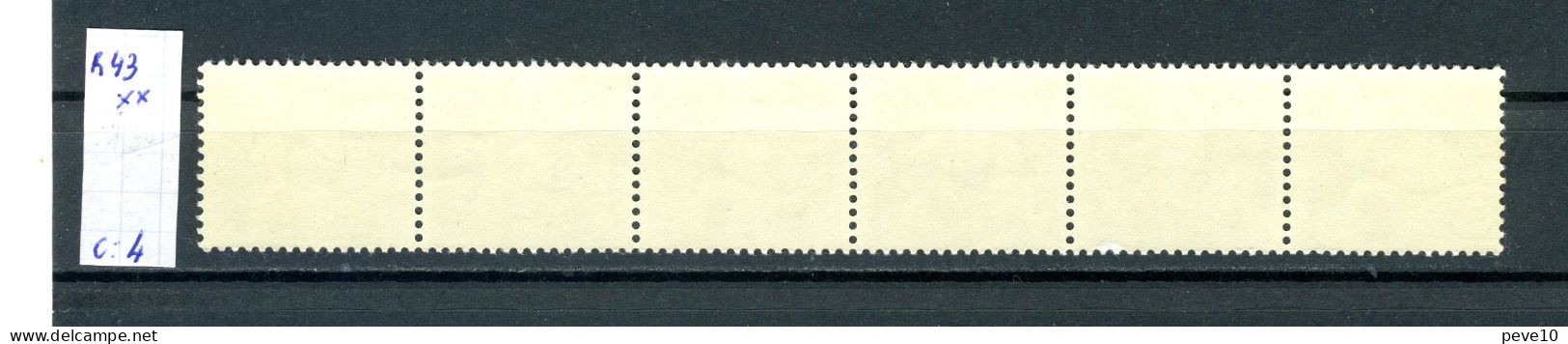 Belgique  Rouleau  R 43 Xx    Baudouin à Lunettes - Coil Stamps