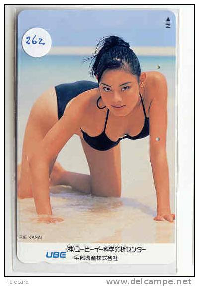 Telefonkarte Télécarte Japon EROTIQUE (262)  Sexy Femme - EROTIC  Phonecard - EROTIK - EROTIEK - BATHCLOTHES - Moda