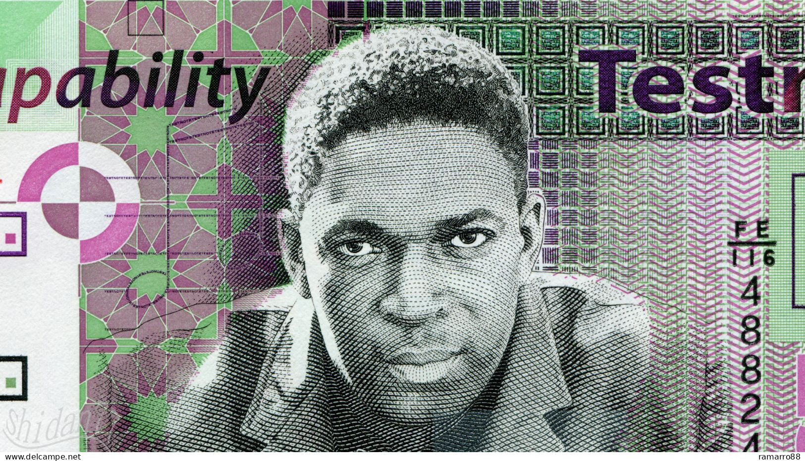 De La Rue John Coltrane - A Midsummer Night's Dream Specimen Test Note Unc