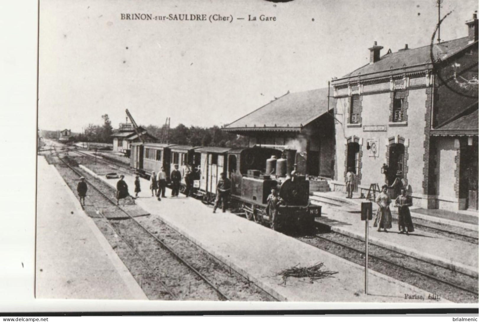 BRINON Sur SAULDRE  La Gare ( Photo-repro Cartonnée ) - Brinon-sur-Sauldre