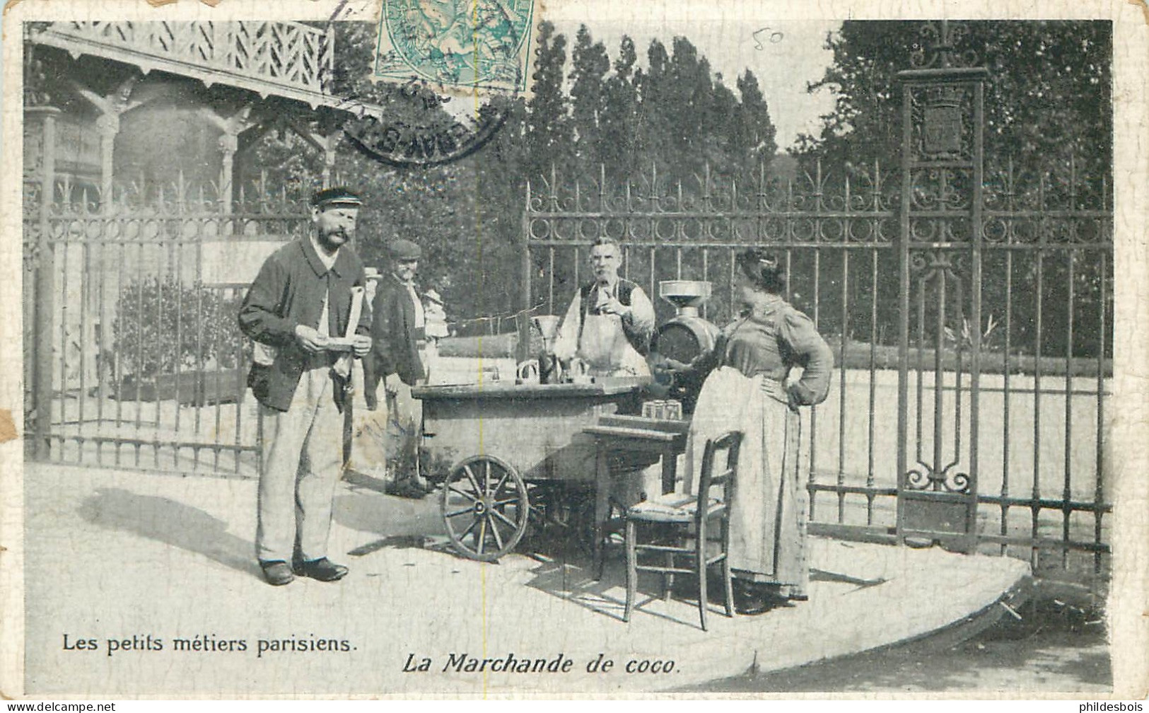 PARIS  Les Petits Metiers Parisiens   LA MARCHANDE DE COCO - Petits Métiers à Paris