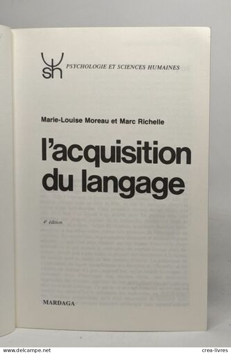 L'acquisition Du Langage - Non Classés