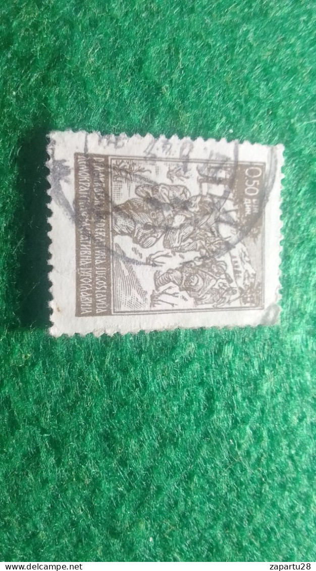 YOGUSLAVYA-1921-31     0.50 DİNAR            DAMGALI - Used Stamps