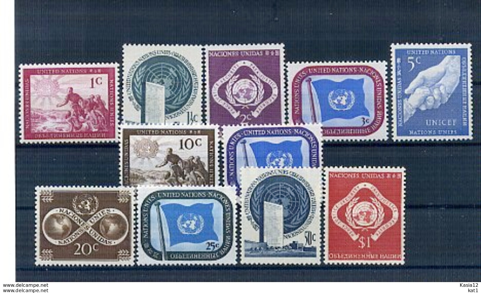 A24630)UNO NY 1 - 11** - Unused Stamps