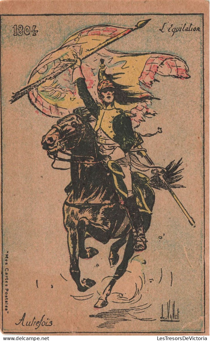 ILLUSTRATEUR - L'équitation - Autrefois - Colorisé - Carte Postale Ancienne - Sonstige & Ohne Zuordnung