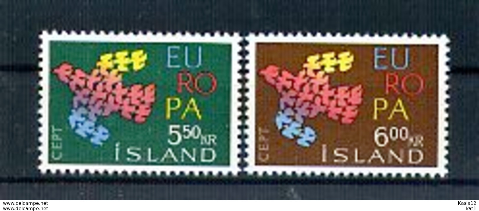 A25200)Island 354 - 355**, Cept - Unused Stamps