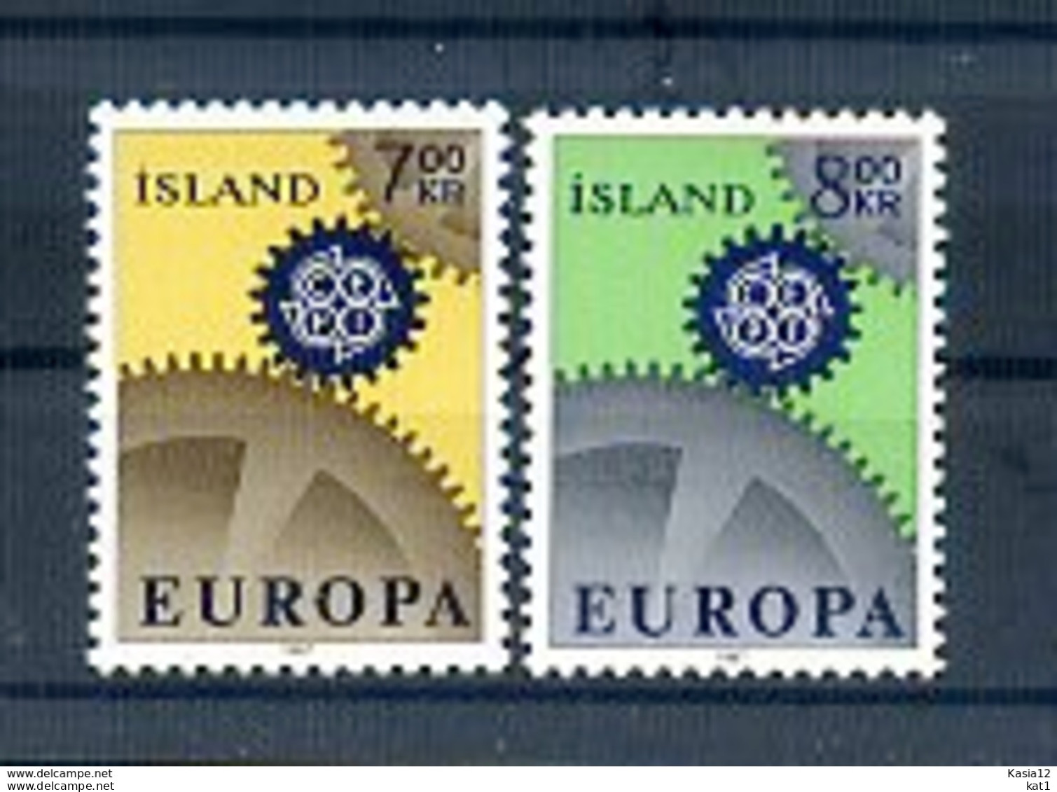 A25212)Island 409 - 410**, Cept - Unused Stamps